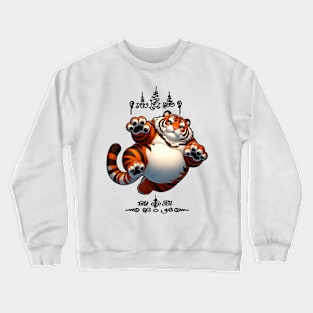 Thai Tattoo Parody "Sak Yant Tiger" Crewneck Sweatshirt